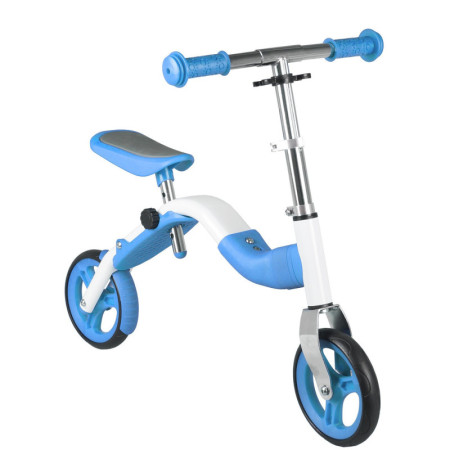 Två cyklar i en. Balanscykel & scooter 10 tum